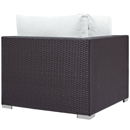 Convene Outdoor Patio Corner - Espresso White