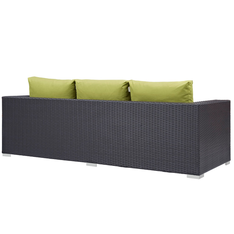 Convene Outdoor Patio Sofa - Espresso Peridot
