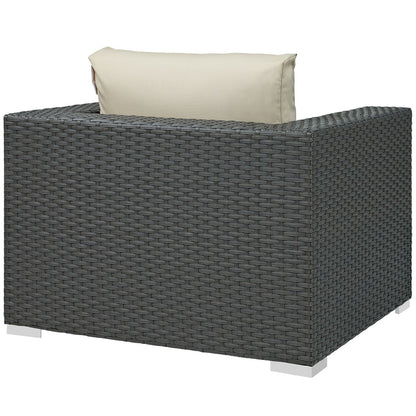 Sojourn Outdoor Patio Sunbrella® Armchair - Canvas Antique Beige
