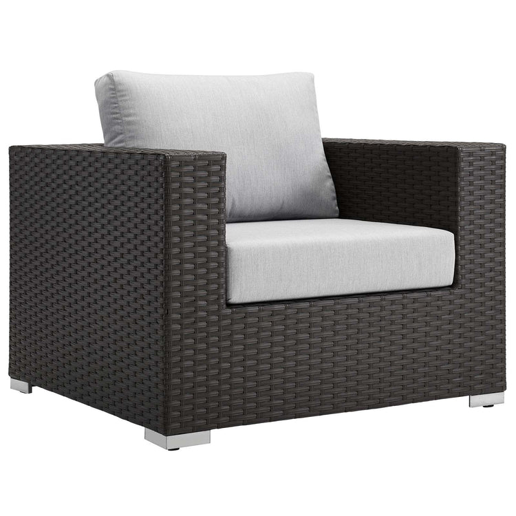 Sojourn Outdoor Patio Sunbrella® Armchair - Canvas Gray