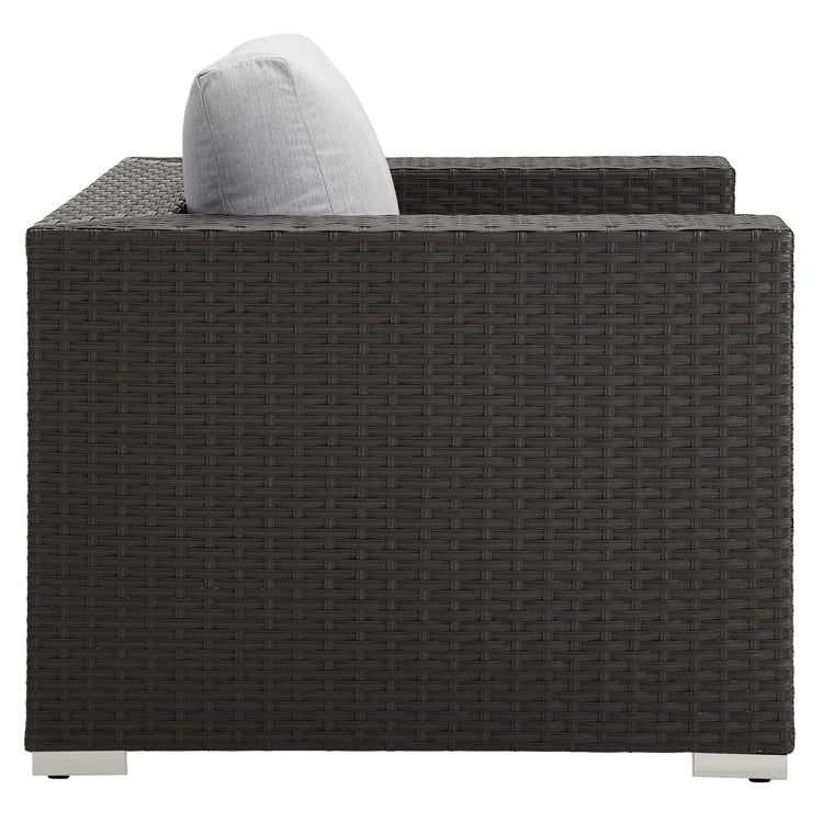 Sojourn Outdoor Patio Sunbrella® Armchair - Canvas Gray