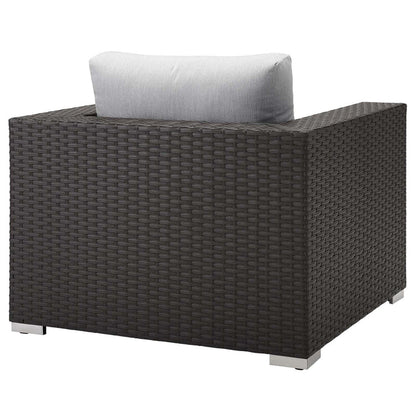Sojourn Outdoor Patio Sunbrella® Armchair - Canvas Gray