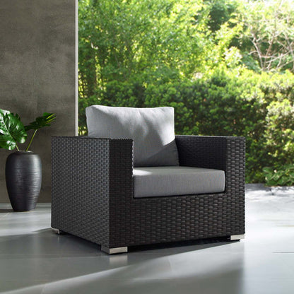 Sojourn Outdoor Patio Sunbrella® Armchair - Canvas Gray