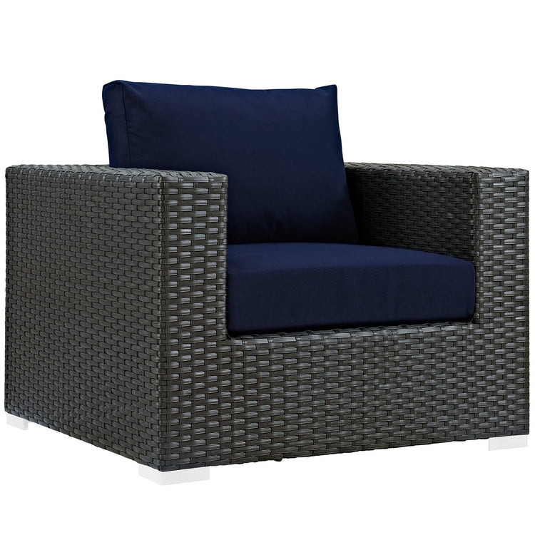 Sojourn Outdoor Patio Sunbrella® Armchair - Canvas Navy