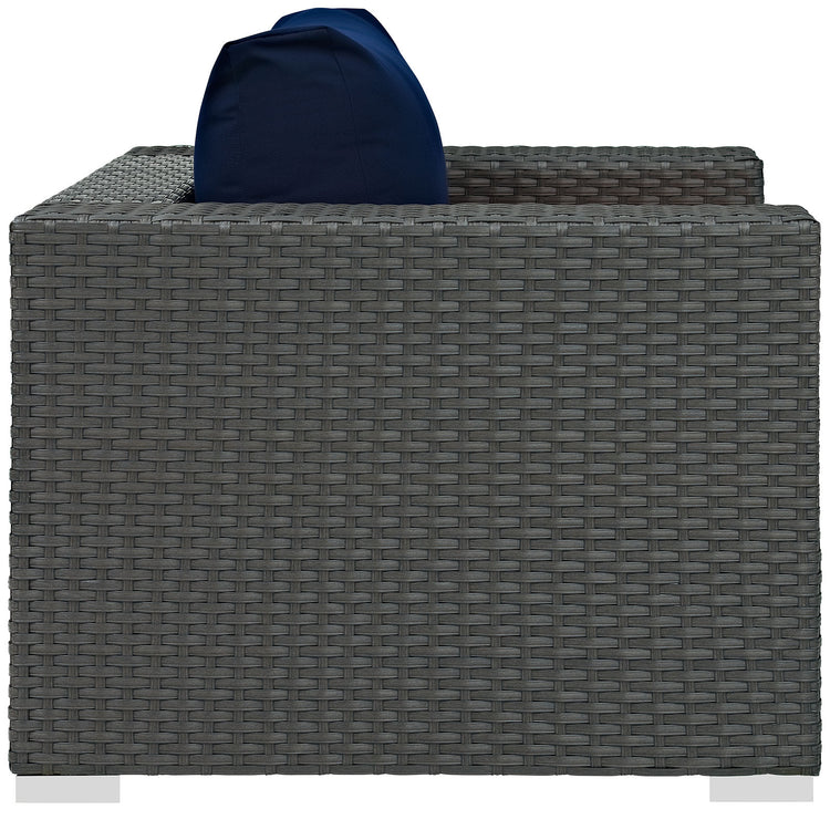 Sojourn Outdoor Patio Sunbrella® Armchair - Canvas Navy