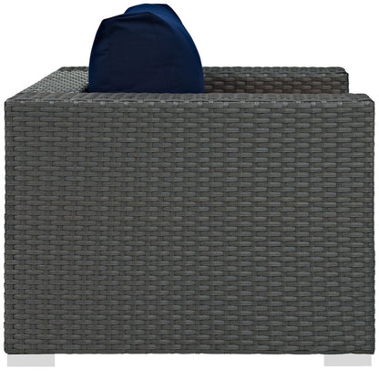 Sojourn Outdoor Patio Sunbrella® Armchair - Canvas Navy