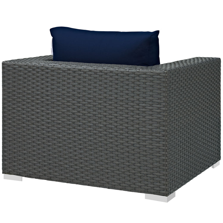 Sojourn Outdoor Patio Sunbrella® Armchair - Canvas Navy