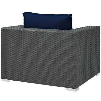 Sojourn Outdoor Patio Sunbrella® Armchair - Canvas Navy