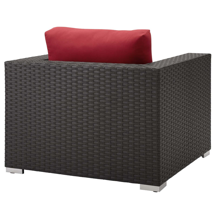 Sojourn Outdoor Patio Sunbrella® Armchair - Canvas Red