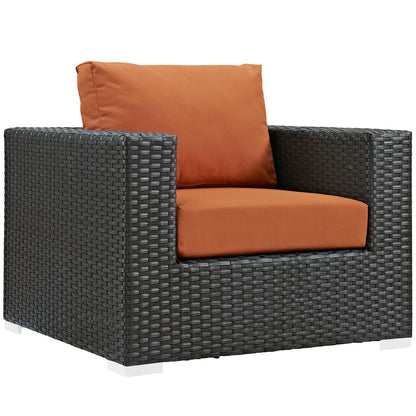 Sojourn Outdoor Patio Sunbrella® Armchair - Canvas Tuscan