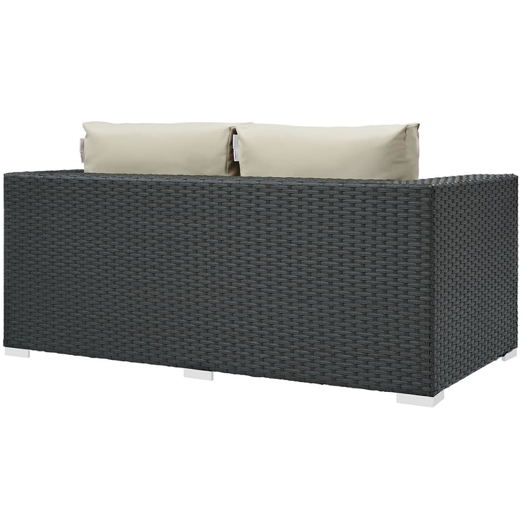 Sojourn Outdoor Patio Sunbrella® Loveseat - Canvas Antique Beige