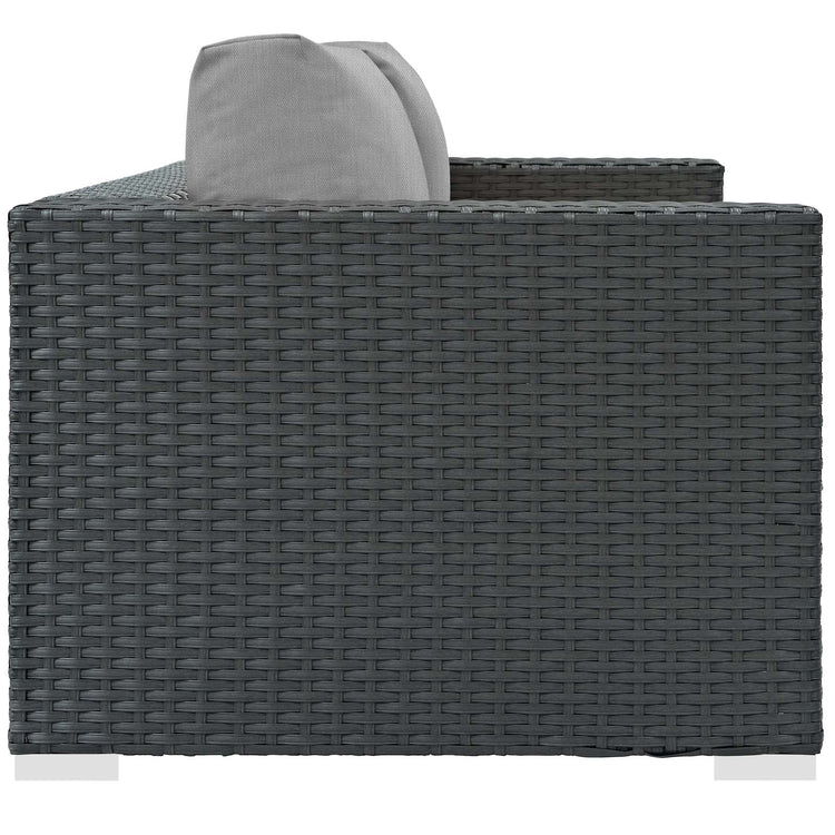 Sojourn Outdoor Patio Sunbrella® Loveseat - Canvas Gray