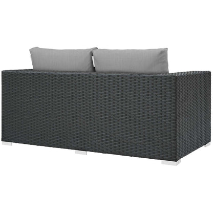 Sojourn Outdoor Patio Sunbrella® Loveseat - Canvas Gray