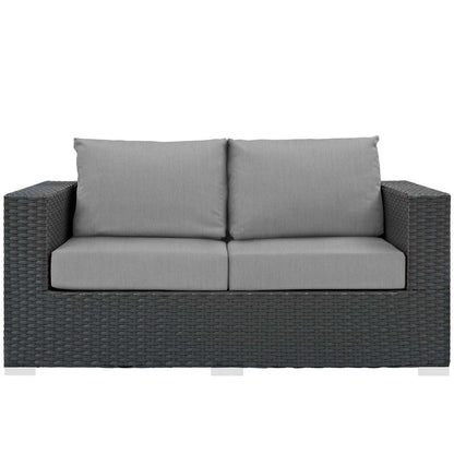 Sojourn Outdoor Patio Sunbrella® Loveseat - Canvas Gray