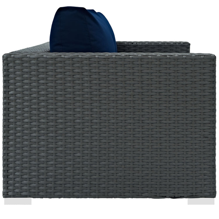Sojourn Outdoor Patio Sunbrella® Loveseat - Canvas Navy