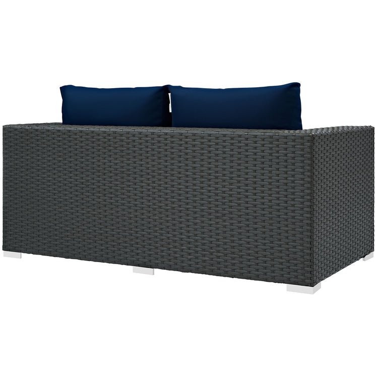 Sojourn Outdoor Patio Sunbrella® Loveseat - Canvas Navy