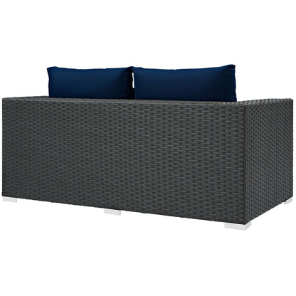 Sojourn Outdoor Patio Sunbrella® Loveseat - Canvas Navy