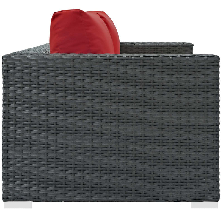 Sojourn Outdoor Patio Sunbrella® Loveseat - Canvas Red
