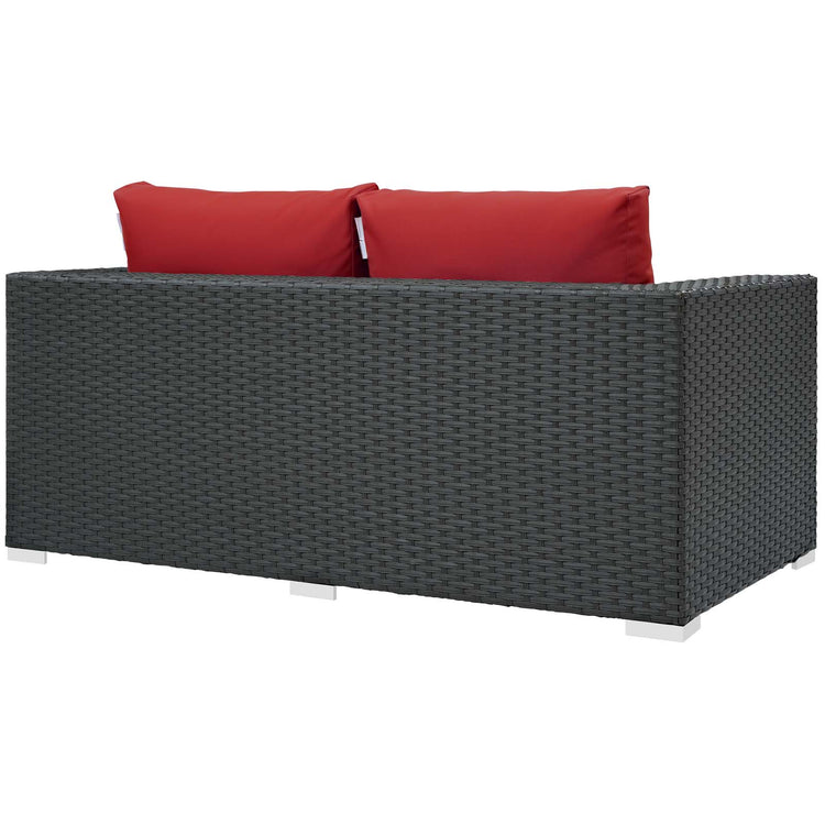 Sojourn Outdoor Patio Sunbrella® Loveseat - Canvas Red