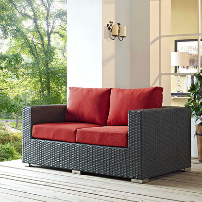 Sojourn Outdoor Patio Sunbrella® Loveseat - Canvas Red