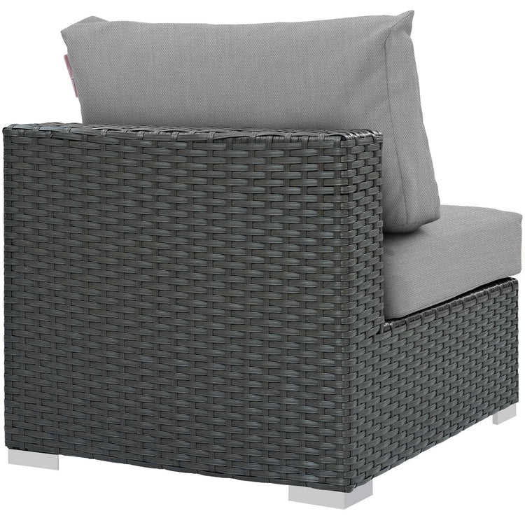 Sojourn Outdoor Patio Fabric Sunbrella® Armless - Canvas Gray