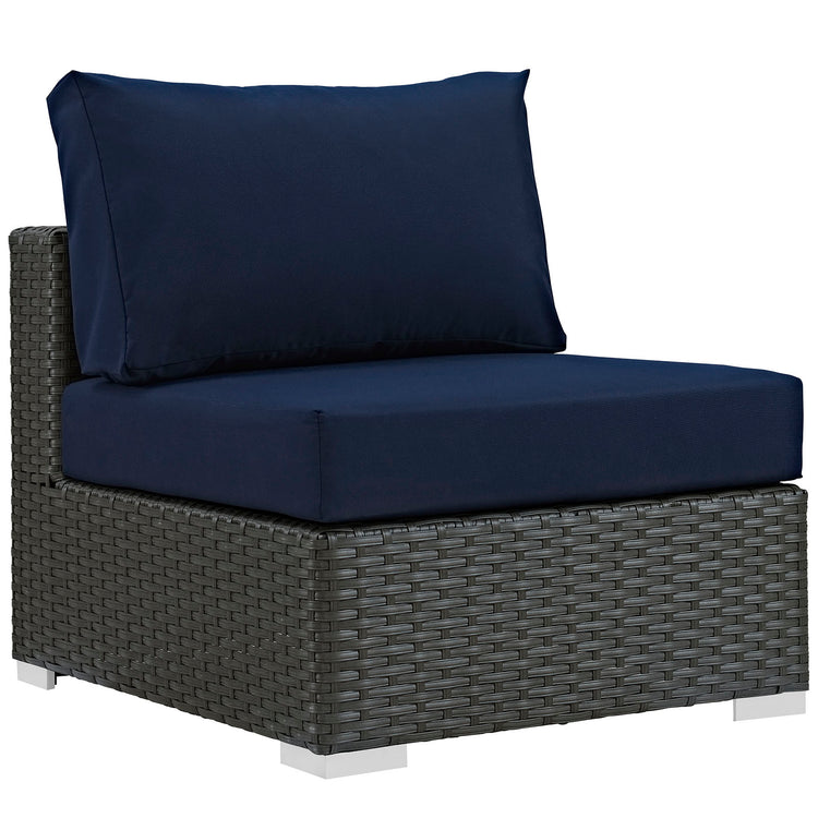 Sojourn Outdoor Patio Fabric Sunbrella® Armless - Canvas Navy