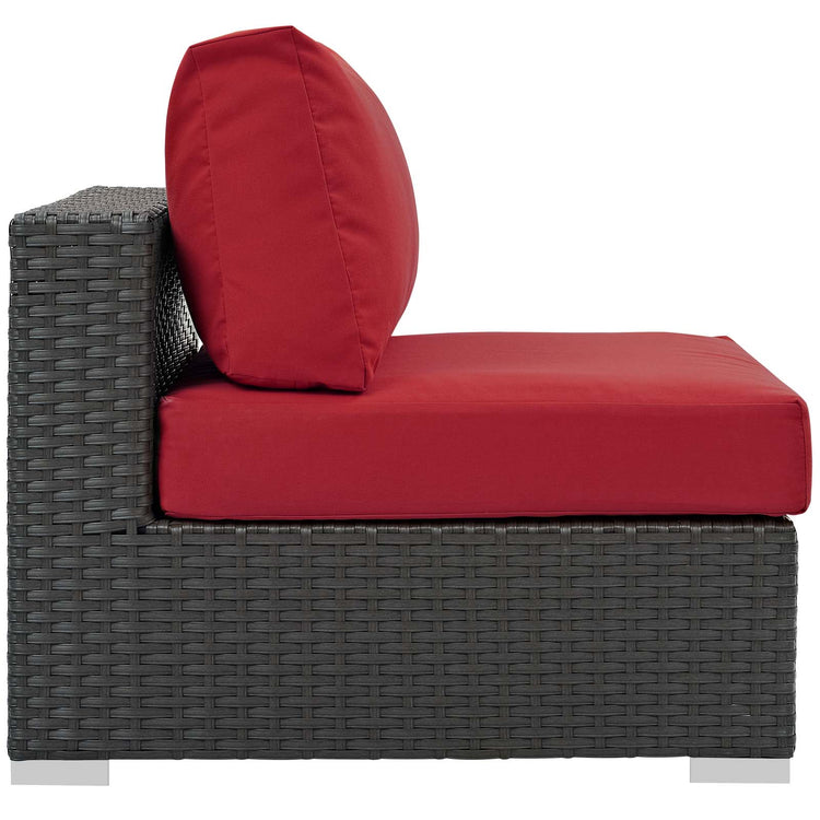 Sojourn Outdoor Patio Fabric Sunbrella® Armless - Canvas Red