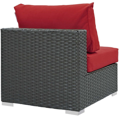 Sojourn Outdoor Patio Fabric Sunbrella® Armless - Canvas Red