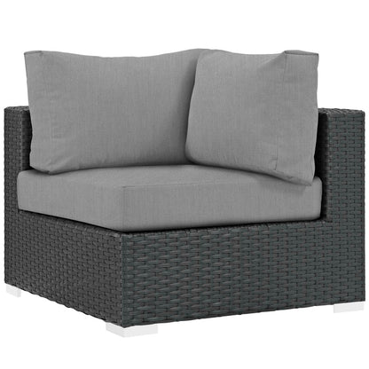 Sojourn Outdoor Patio Sunbrella® Corner - Canvas Gray
