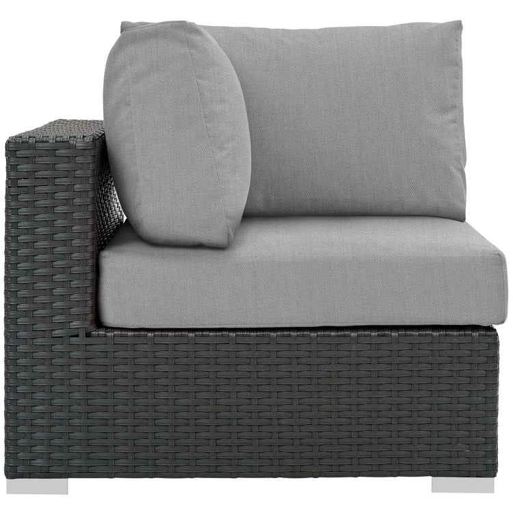 Sojourn Outdoor Patio Sunbrella® Corner - Canvas Gray