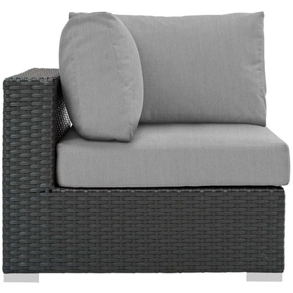 Sojourn Outdoor Patio Sunbrella® Corner - Canvas Gray