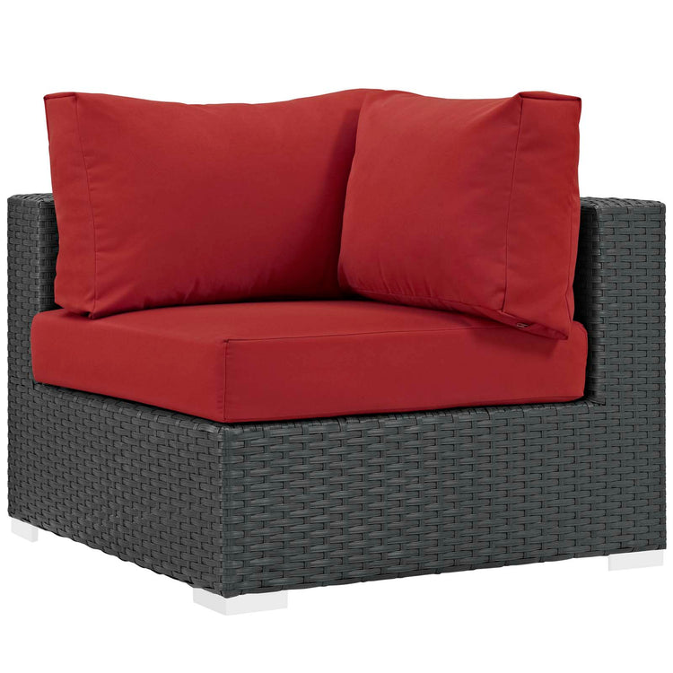 Sojourn Outdoor Patio Sunbrella® Corner - Canvas Red