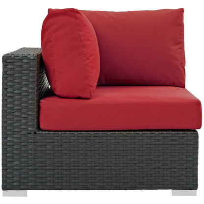 Sojourn Outdoor Patio Sunbrella® Corner - Canvas Red