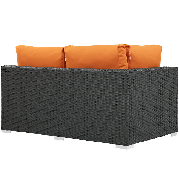 Sojourn Outdoor Patio Sunbrella® Left Arm Loveseat - Canvas Tuscan