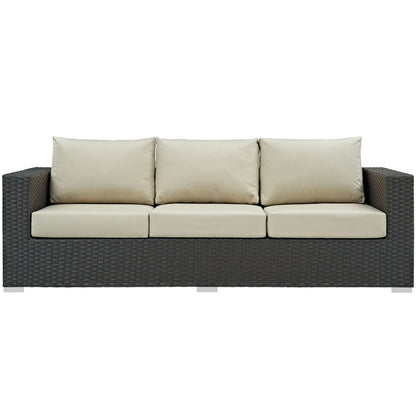 Sojourn Outdoor Patio Sunbrella® Sofa - Canvas Antique Beige
