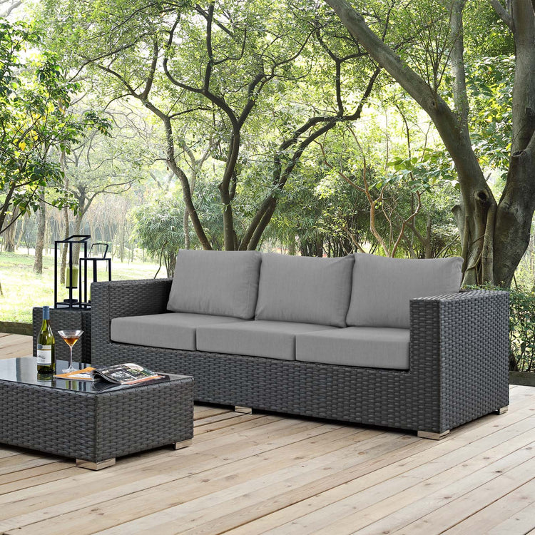 Sojourn Outdoor Patio Sunbrella® Sofa - Canvas Gray