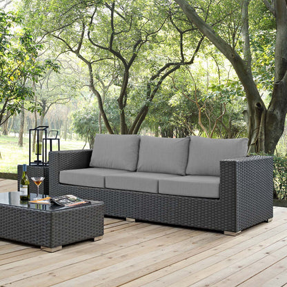 Sojourn Outdoor Patio Sunbrella® Sofa - Canvas Gray