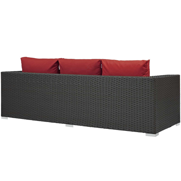 Sojourn Outdoor Patio Sunbrella® Sofa - Canvas Red