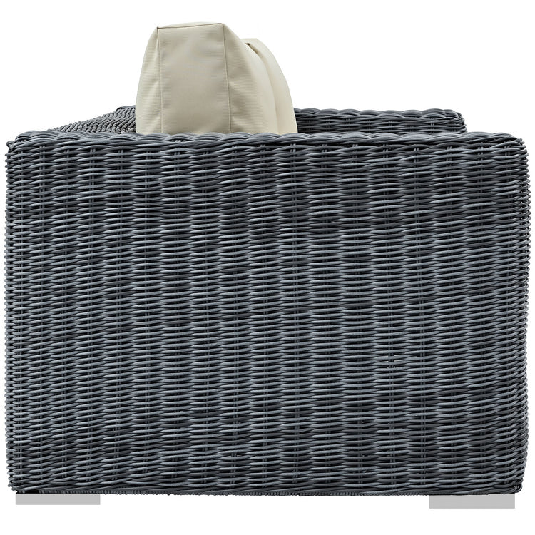 Summon Outdoor Patio Sunbrella® Loveseat - Canvas Antique Beige