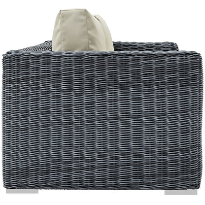 Summon Outdoor Patio Sunbrella® Loveseat - Canvas Antique Beige