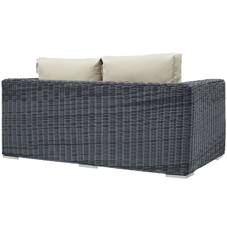 Summon Outdoor Patio Sunbrella® Loveseat - Canvas Antique Beige