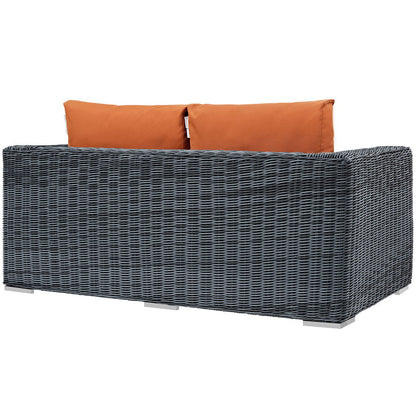 Summon Outdoor Patio Sunbrella® Loveseat - Canvas Tuscan