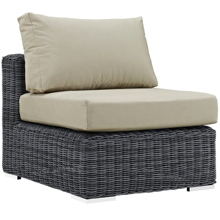 Summon Outdoor Patio Sunbrella® Armless - Canvas Antique Beige