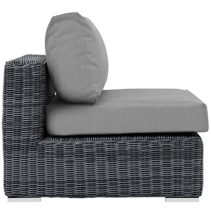 Summon Outdoor Patio Sunbrella® Armless - Canvas Gray