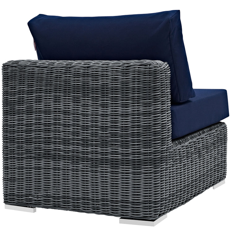 Summon Outdoor Patio Sunbrella® Armless - Canvas Navy