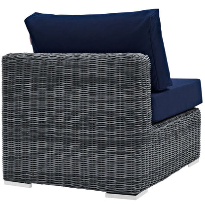 Summon Outdoor Patio Sunbrella® Armless - Canvas Navy