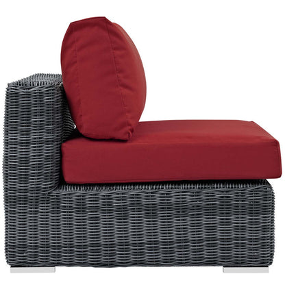 Summon Outdoor Patio Sunbrella® Armless - Canvas Red