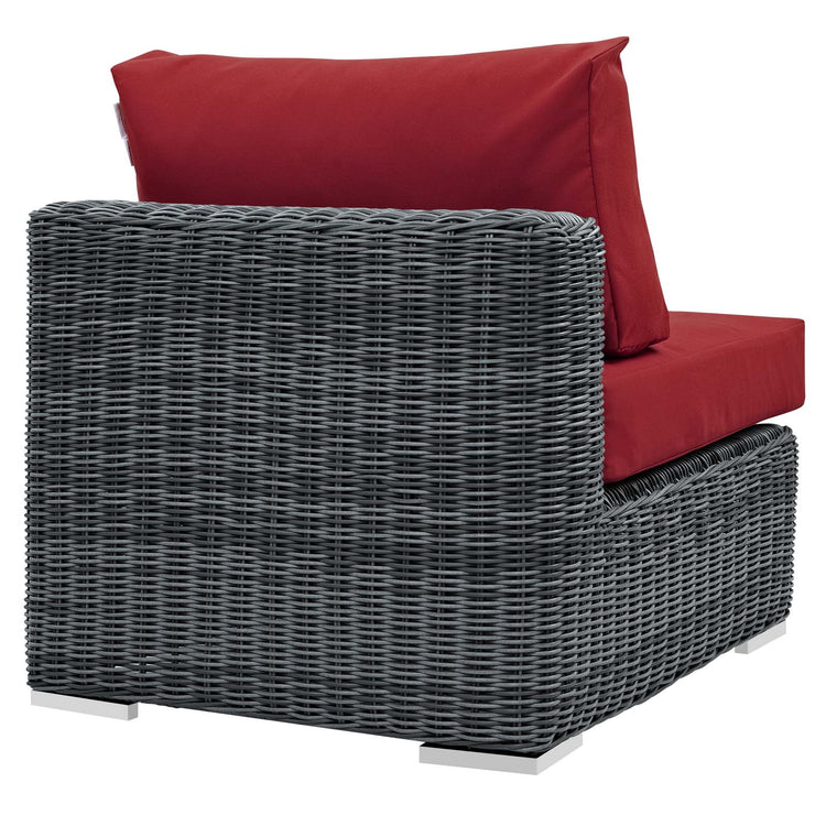 Summon Outdoor Patio Sunbrella® Armless - Canvas Red