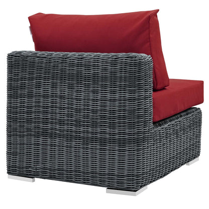 Summon Outdoor Patio Sunbrella® Armless - Canvas Red
