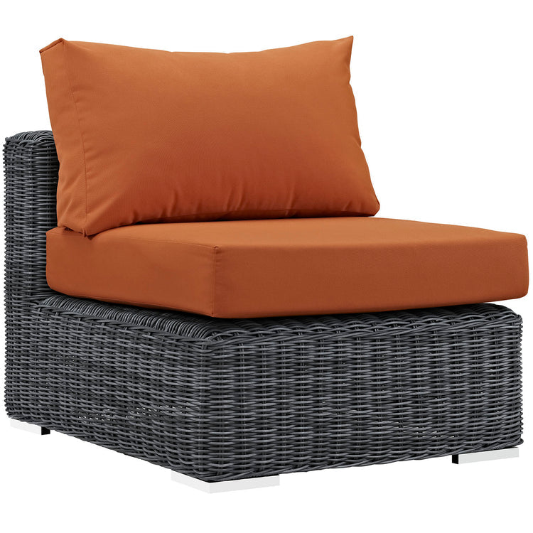 Summon Outdoor Patio Sunbrella® Armless - Canvas Tuscan